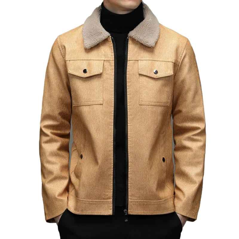 Men's Fleece Collar Jacket