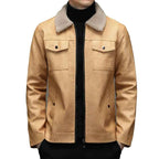 Men's Cashmere Zip-up Jacket Winter Essential Knitwear Outerwear