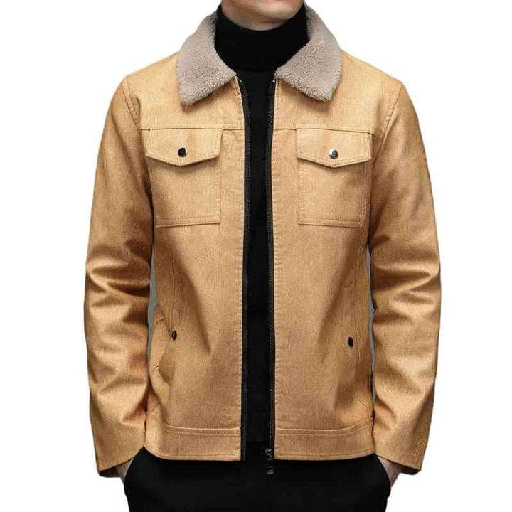 Men's Fleece Collar Jacket