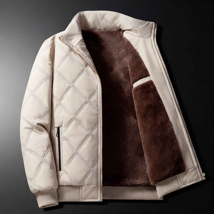 Men's Fleece Jacket - Cozy and Stylish Outerwear White