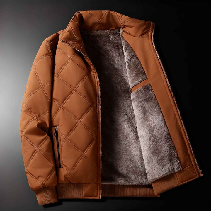 Men's Fleece Jacket - Cozy and Stylish Outerwear Orange