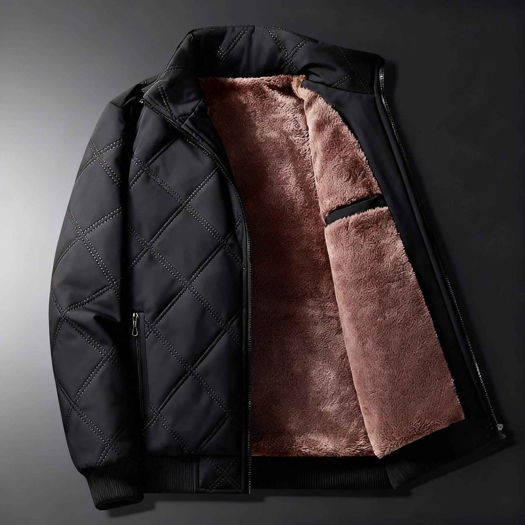 Men's Fleece Jacket - Cozy and Stylish Outerwear Black