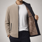 Women's Polyester Stand Collar Side Pockets Jacket Winter Brown