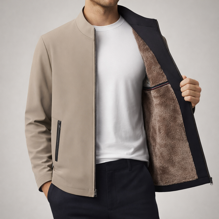 Men's Fleece Jacket - Cozy and Stylish Outerwear Brown