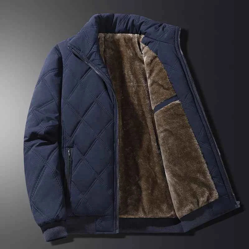 Men's Fleece Jacket - Warm, Lightweight, and Stylish Outerwear Blue