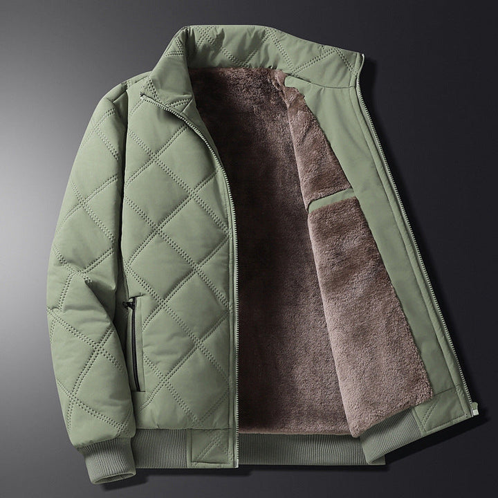 Men's Fleece Jacket - Warm, Lightweight, and Stylish Outerwear Green