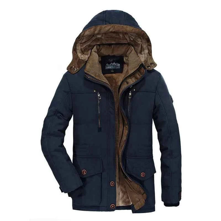 Men's Fleece Lined Coat Navy