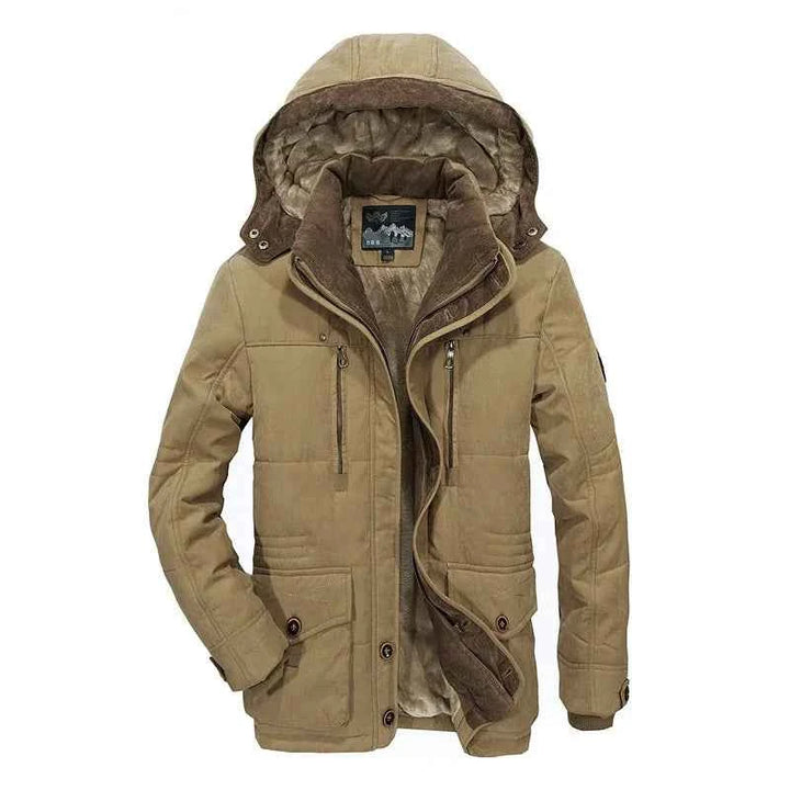 Men's Fleece Lined Coat Khaki
