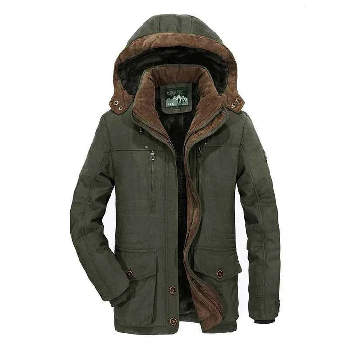 Men's Fleece Lined Coat Green