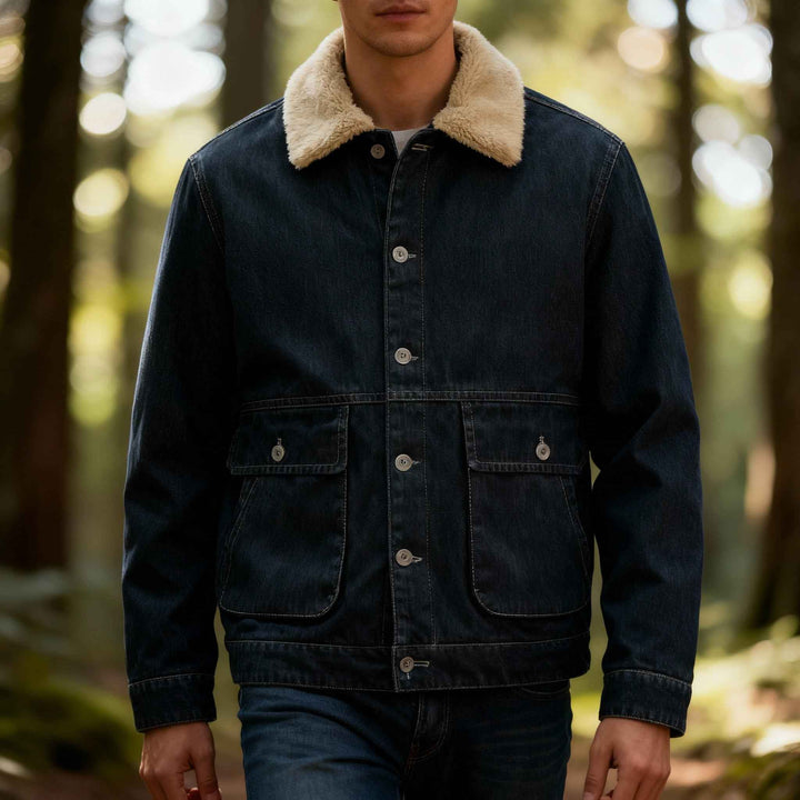 Men's Fleece-Lined Denim Jacket