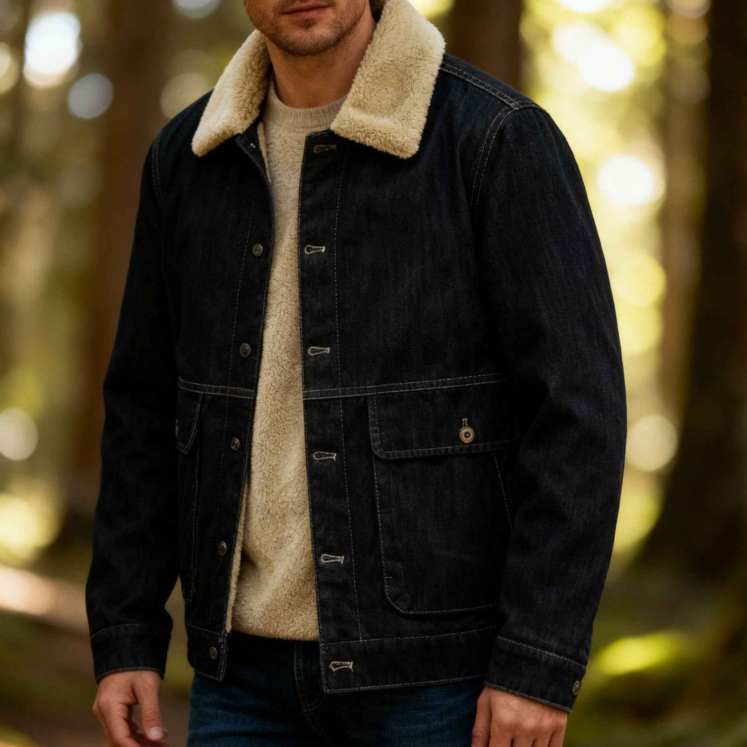 Men's Fleece-Lined Denim Jacket