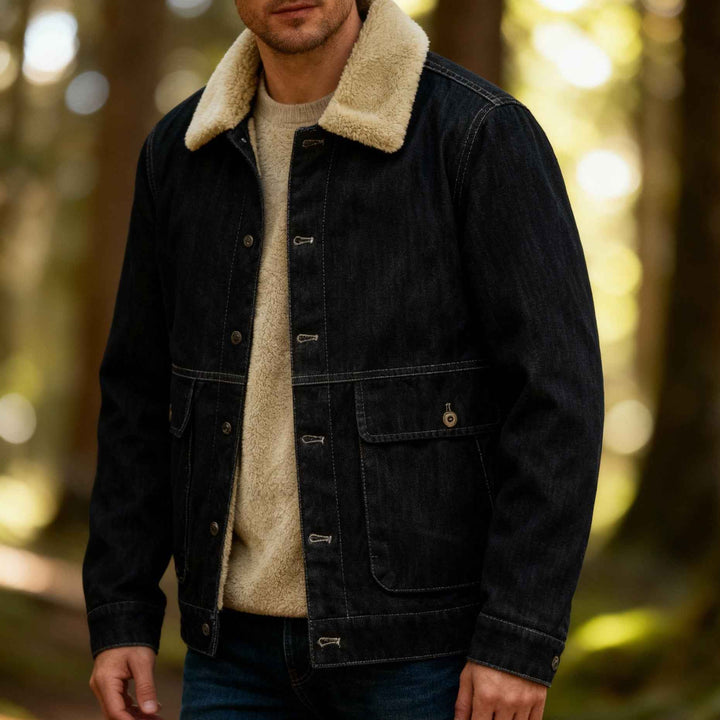 Men's Fleece-Lined Denim Jacket