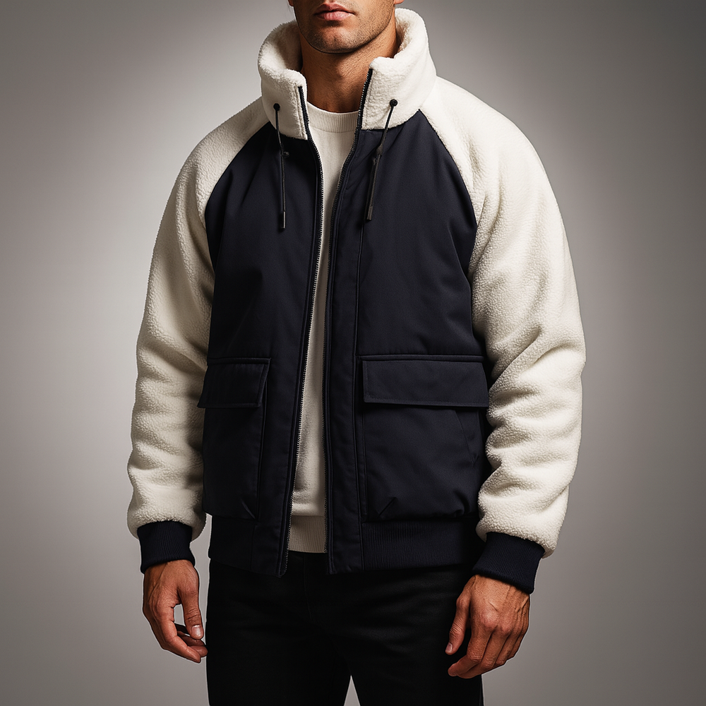 Men's Fleece-Panel Jacket