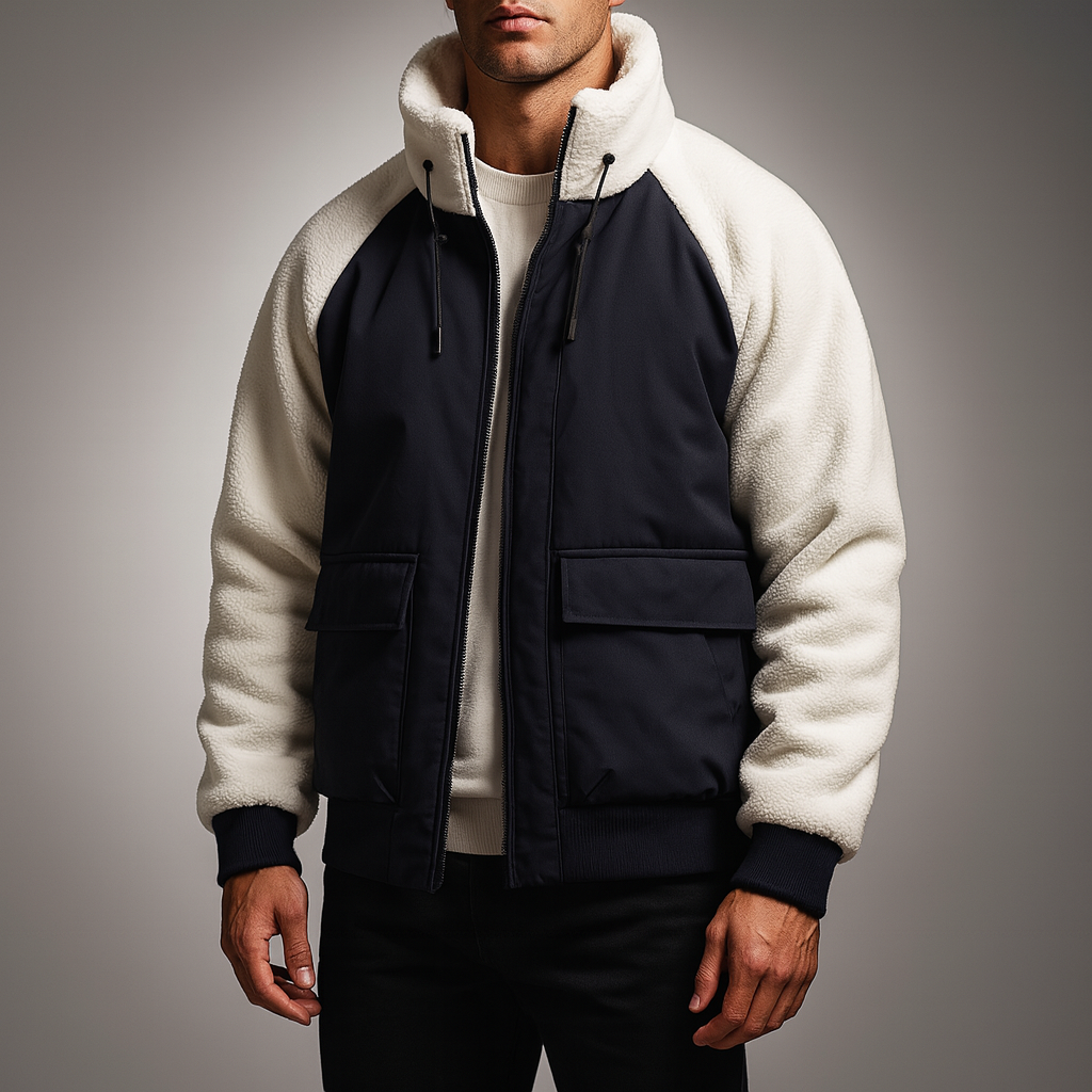 Men's Fleece-Panel Jacket