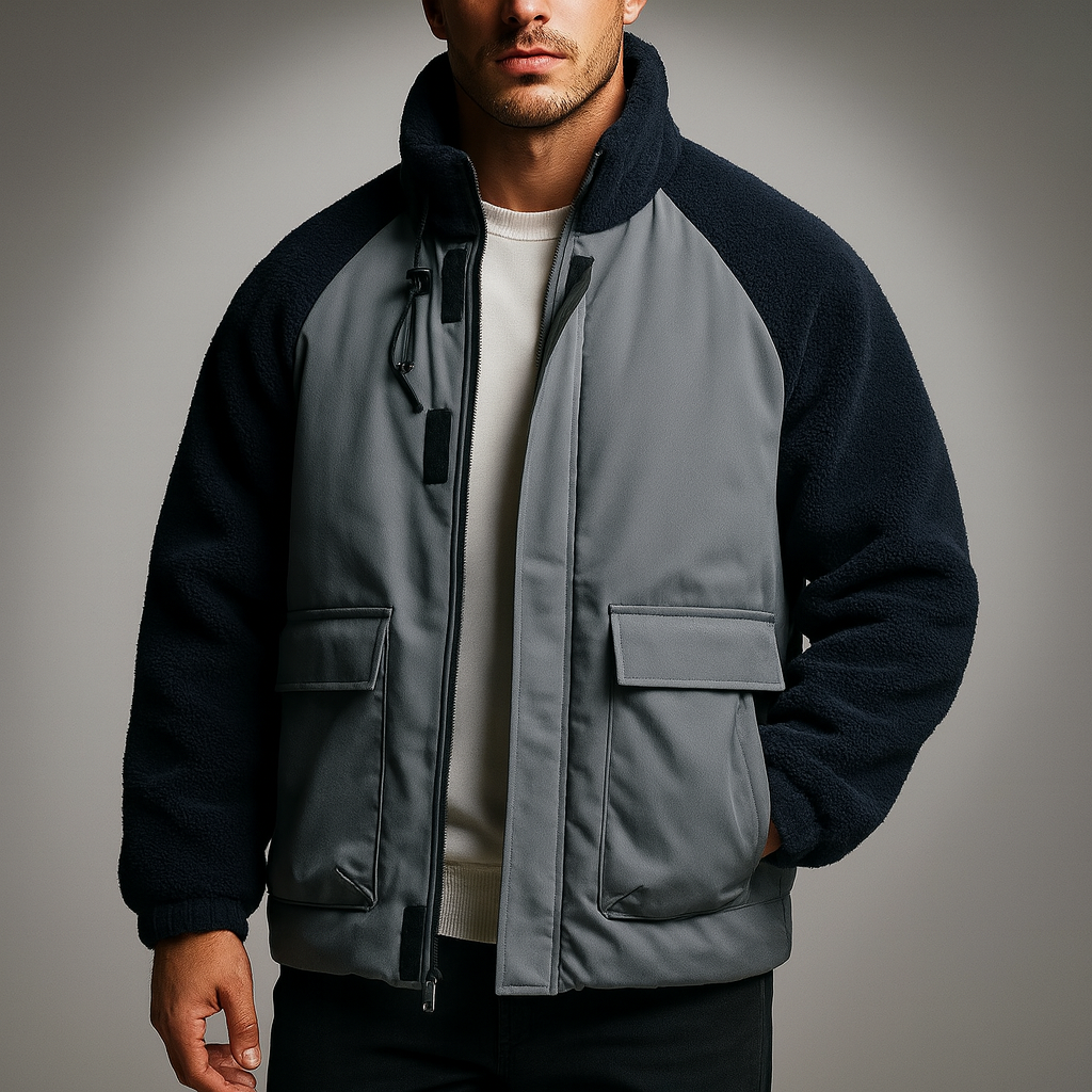 Men's Fleece-Panel Jacket