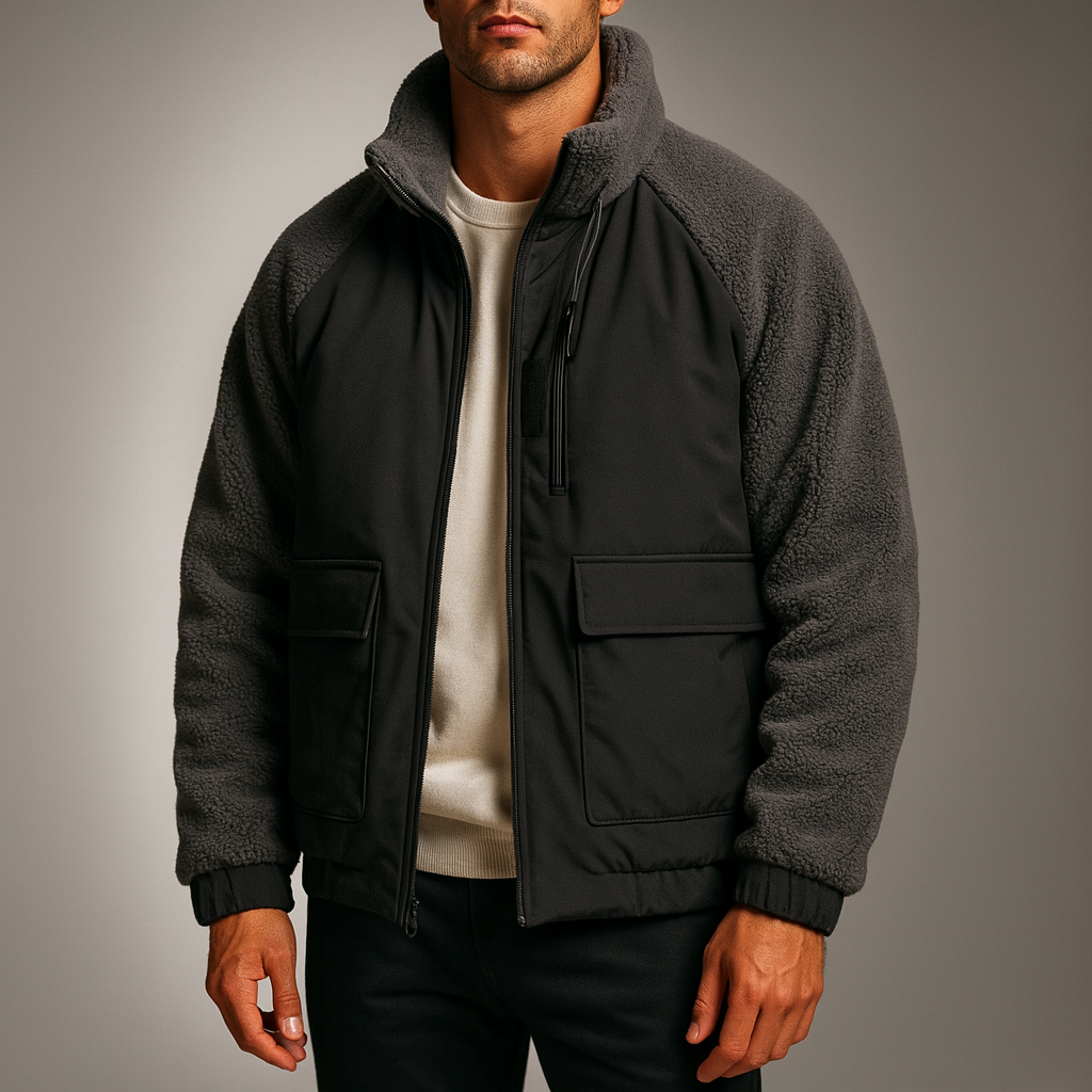 Men's Fleece-Panel Jacket