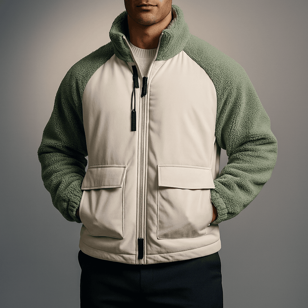 Men's Fleece-Panel Jacket