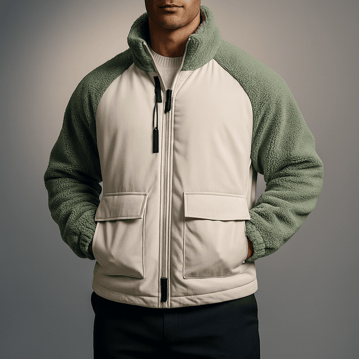 Men's Fleece-Panel Jacket