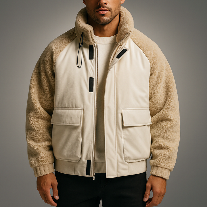 Men's Fleece-Panel Jacket