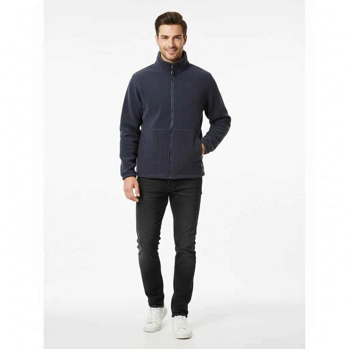Men's Fleece Winter Jacket - Thick Double-Pocket Hiking & Ski Outerwear