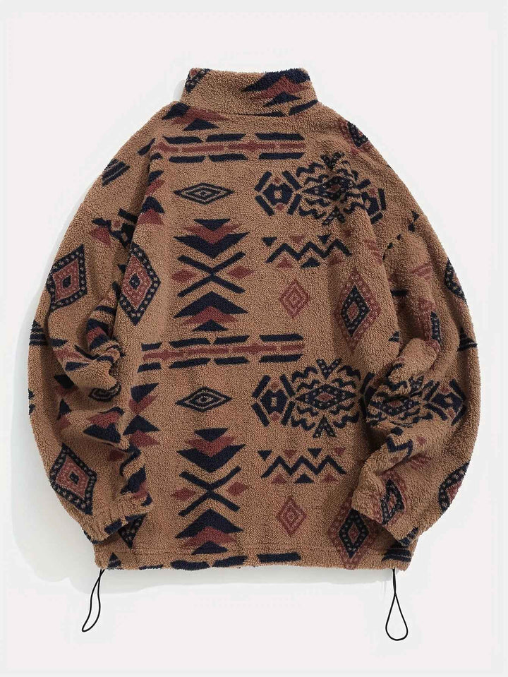 Men's Fleece Zip-Up Jacket - Cozy and Stylish Outerwear