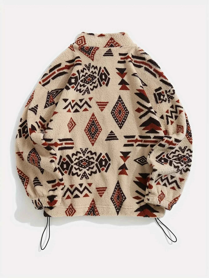 Men's Fleece Zip-Up Jacket - Cozy and Stylish Outerwear
