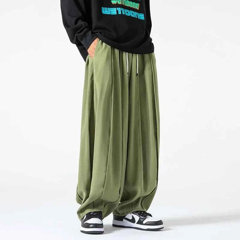 Men's Apparel Relaxed Fit Drawstring Khaki Drawstring Waist Lime Green