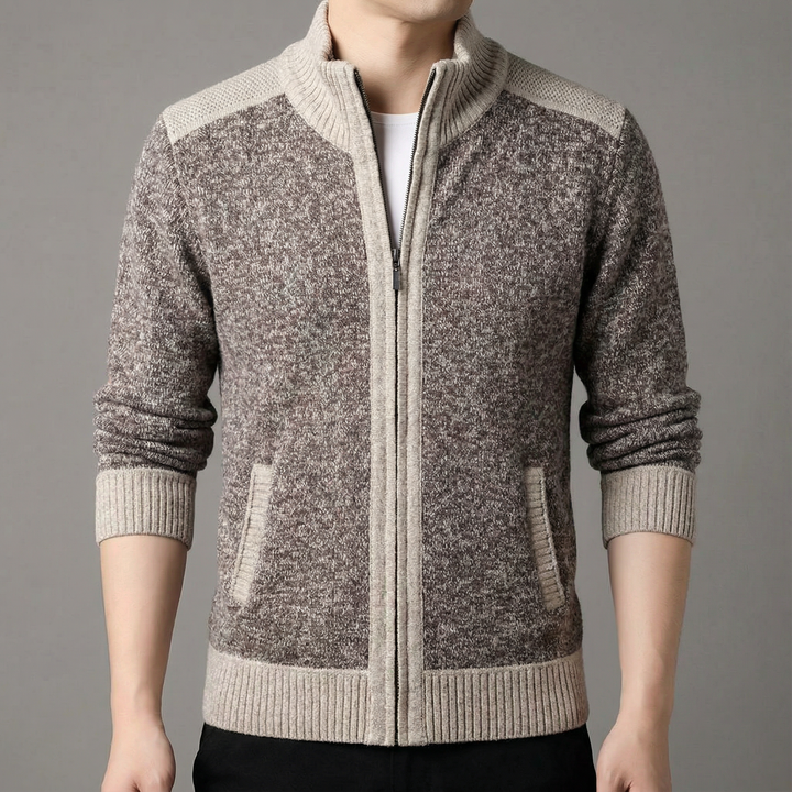 Men's Full-Zip Knit Jacket - Fairmont Style