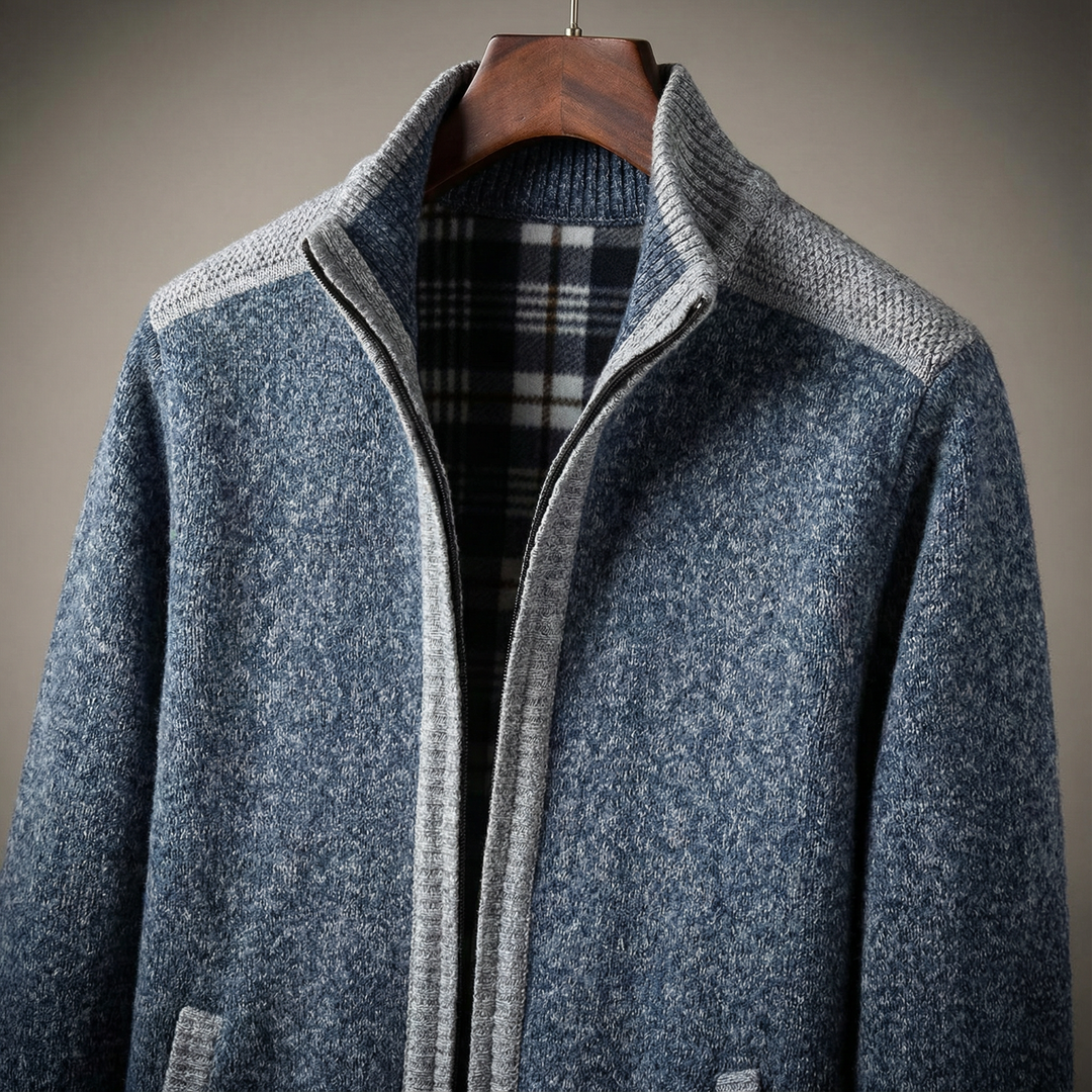 Men's Full-Zip Knit Jacket - Fairmont Style