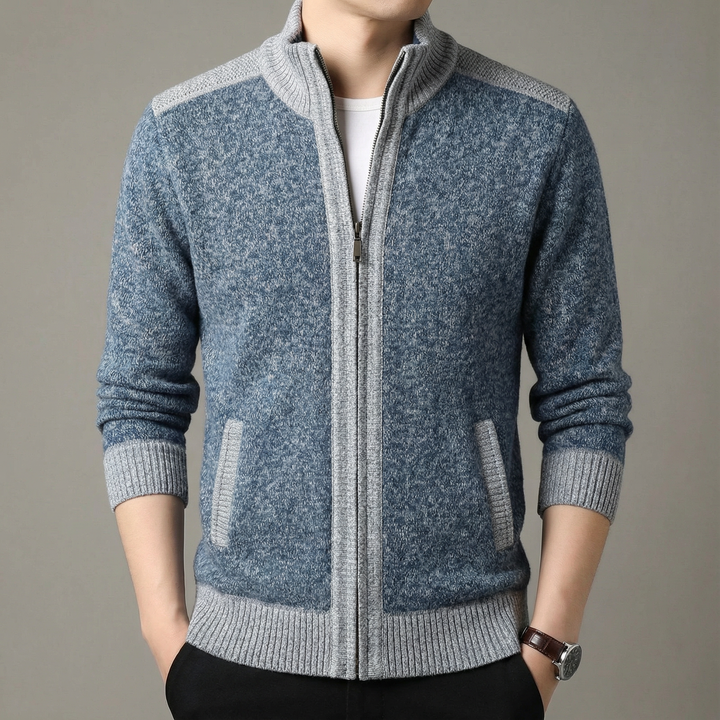 Men's Full-Zip Knit Jacket - Fairmont Style
