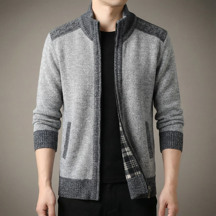 Men's Full-Zip Knit Jacket - Fairmont Style