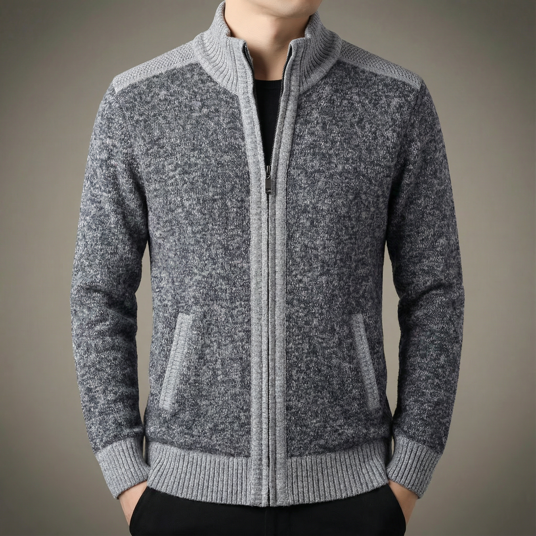 Men's Full-Zip Knit Jacket - Fairmont Style
