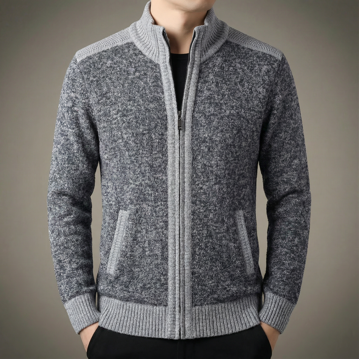 Men's Full-Zip Knit Jacket - Fairmont Style
