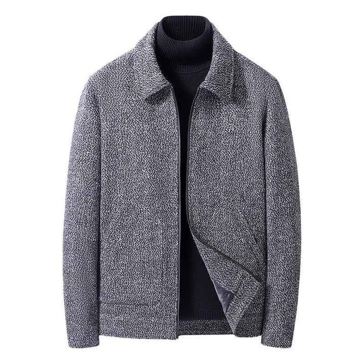 Men's Griffin Collar Jacket - Stylish and Versatile Outerwear Gray