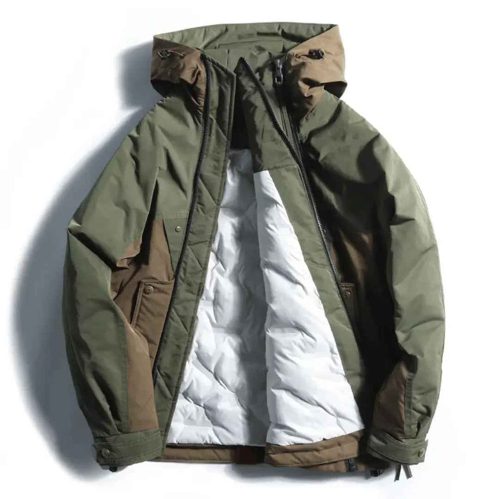 Men's Harajuku Shield Down Jacket - Stylish & Warm Outerwear