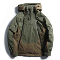 Men's Harajuku Shield Down Jacket - Stylish & Warm Outerwear Green