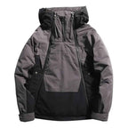 Men's Harajuku Shield Down Jacket - Stylish & Warm Outerwear Gray