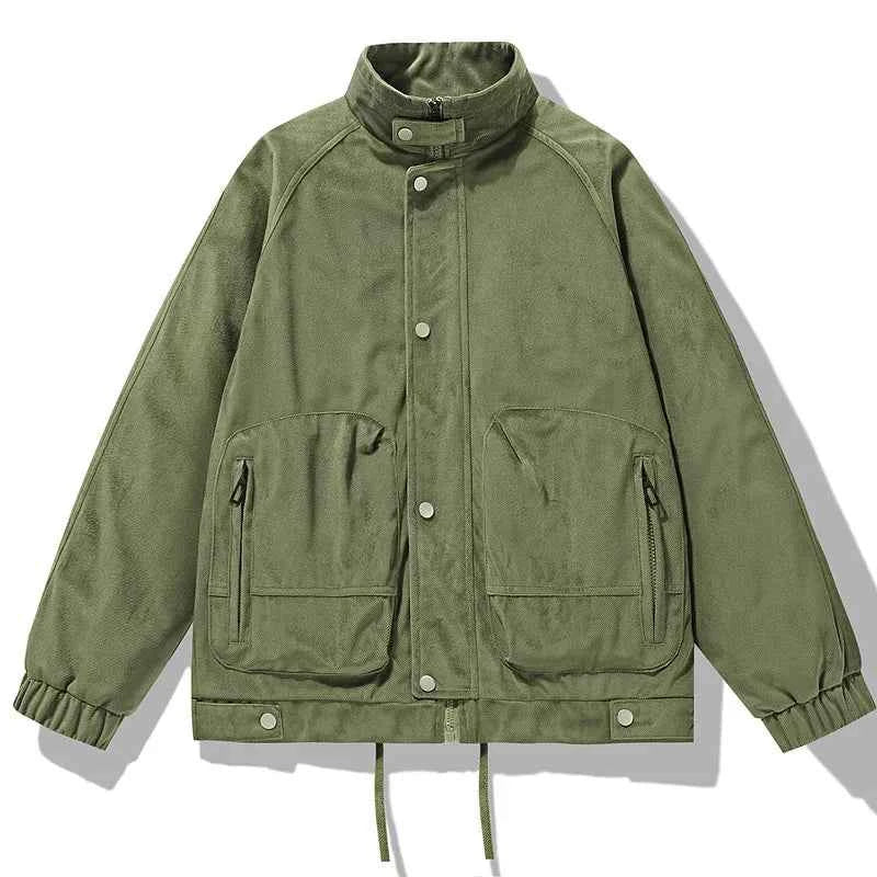 Men's Harrington Jacket - Stylish and Versatile Outerwear Army Green