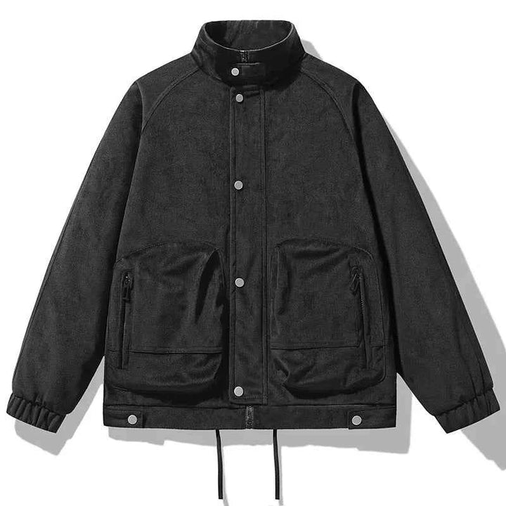 Men's Harrington Jacket - Stylish and Versatile Outerwear Black
