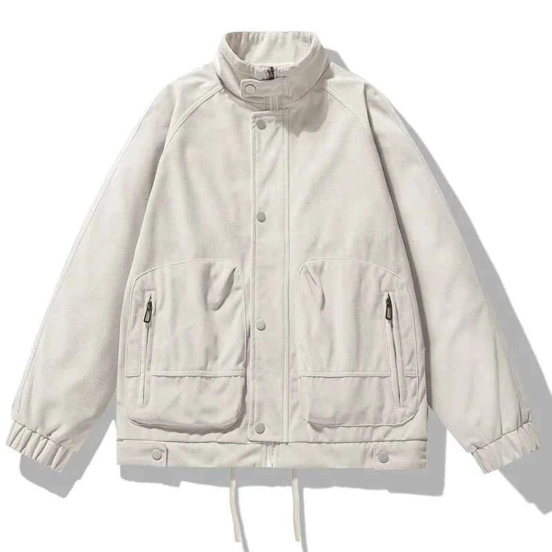 Men's Harrington Jacket - Stylish and Versatile Outerwear White