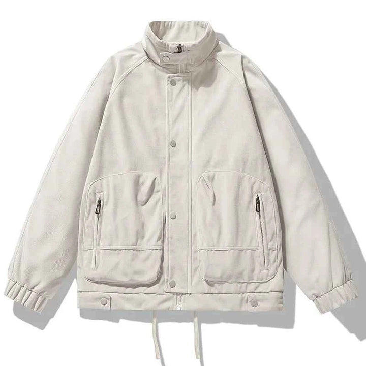 Men's Harrington Jacket - Stylish and Versatile Outerwear White
