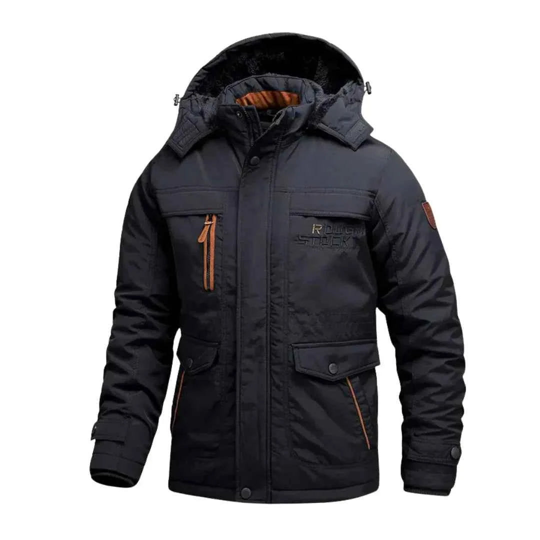 Men's Heavy-Duty Waterproof Winter Coat Navy