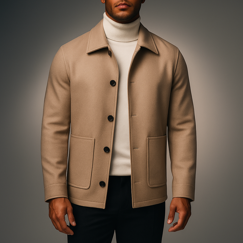 Men's Herringbone Jacket - Stylish and Versatile Outerwear