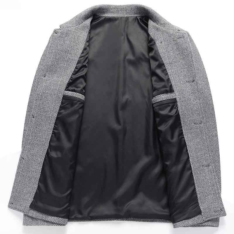 Men's Herringbone Jacket - Stylish and Versatile Outerwear