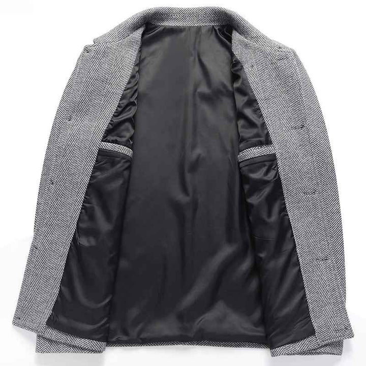 Men's Herringbone Jacket - Stylish and Versatile Outerwear