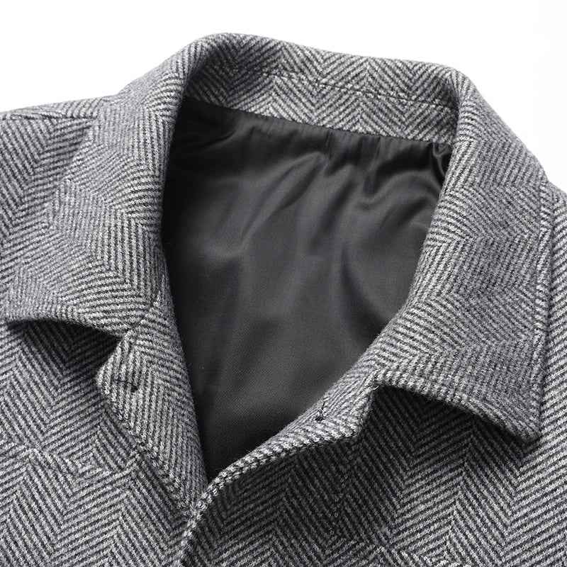 Men's Herringbone Jacket - Stylish and Versatile Outerwear