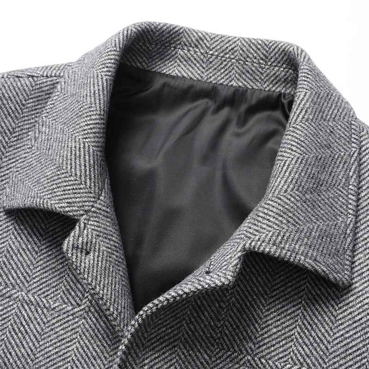 Men's Herringbone Jacket - Stylish and Versatile Outerwear