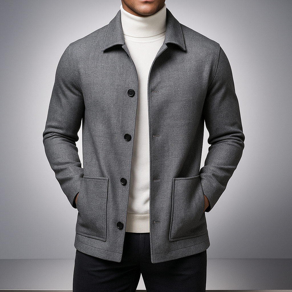 Men's Herringbone Jacket - Stylish and Versatile Outerwear