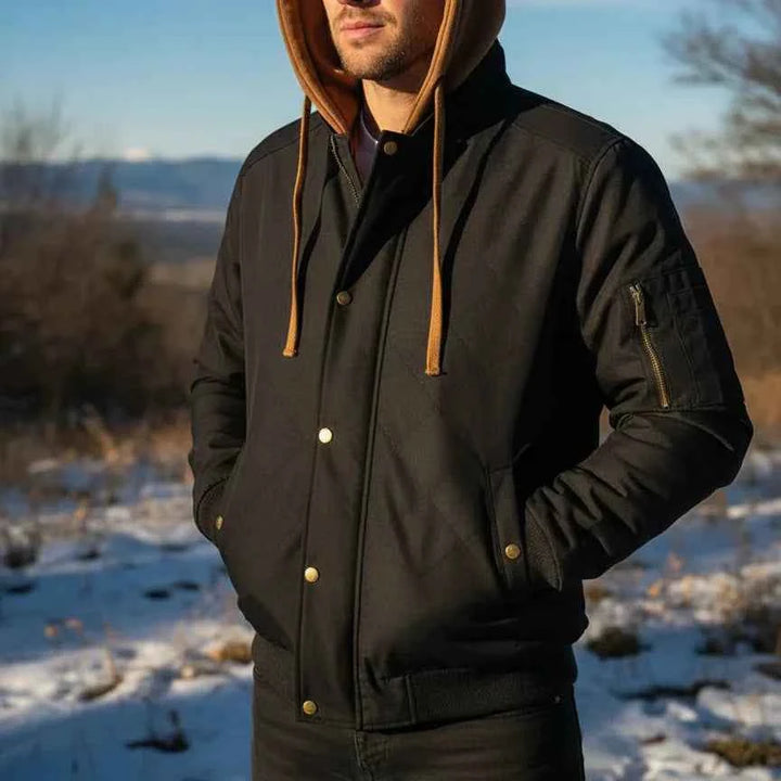 Men's Hooded Bomber Jacket