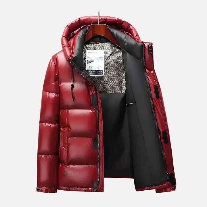 Men's Hooded Down Winter Jacket - Orlando Style